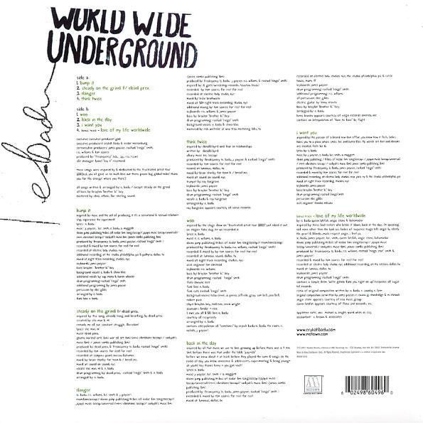 ERYKAH BADU - WORLDWIDE UNDERGROUND - Imagem 2
