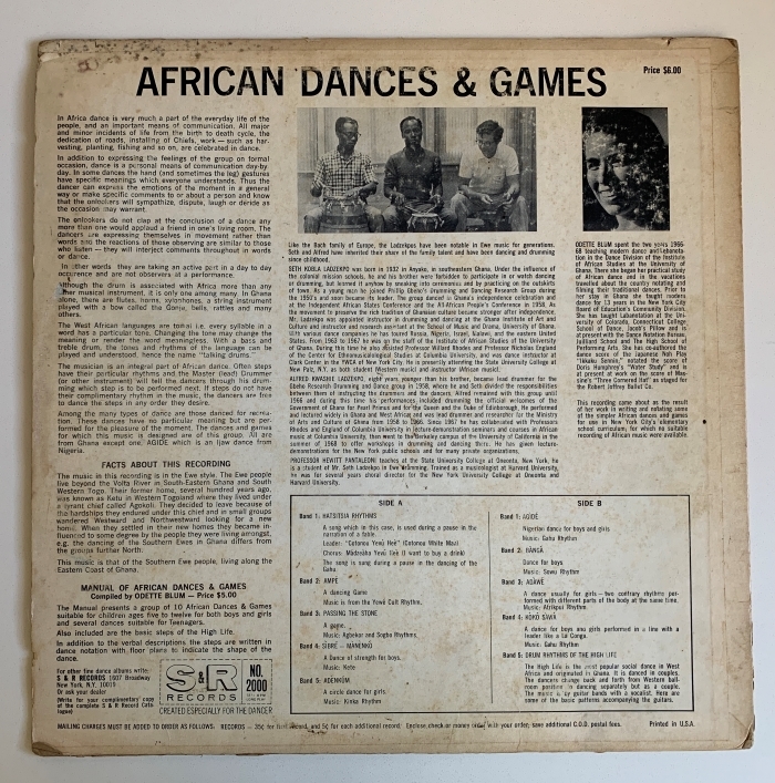 SETH KOBLA LADZEKPO, ALFRED KWASHIE LADZEKPO, HEWITT PANTALEONI - AFRICAN DANCES & GAMES - Imagem 2