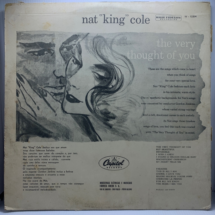 NAT KING COLE - THE VERY THOUGHT OF YOU - Imagem 2