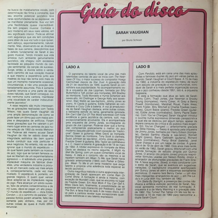 SARAH VAUGHAN - A EMOCIONANTE VOZ DO BEBOP - Imagem 11