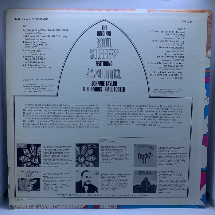 THE ORIGINAL SOUL STIRRERS - THE ORIGINAL SOUL STIRRERS FEAT SAM COOKE - Imagem 2